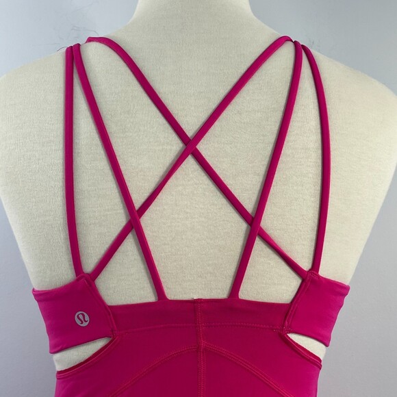 Lululemon EXQUISITE II Pink Strappy Tank Top SIZE 4 - Picture 12 of 12